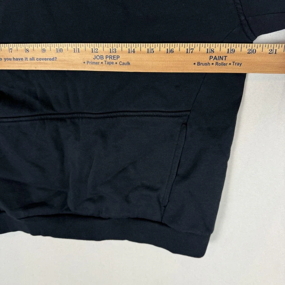 Nike Hoodie Youth XL Black Pullover Fleece Sweatshirt Swoosh Logo Embroidered